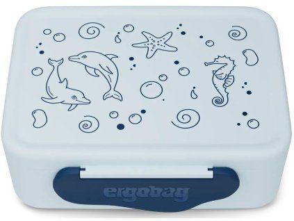 Svačinový box Ergobag Plastic Lunchbox Dolphin