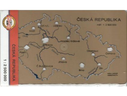 Mapa České republiky - šablona