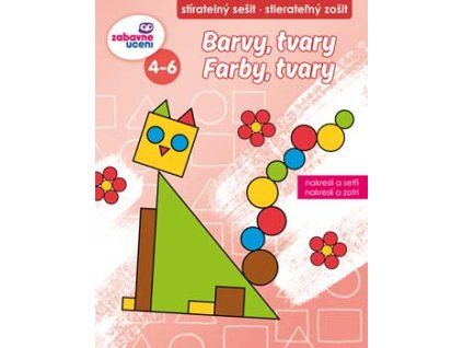 Zábavné učení Stíratelný sešit - Barvy, tvary A4