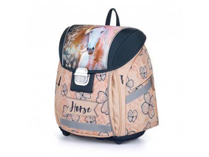 Školní aktovka Oxybag PREMIUM LIGHT pro prvňáčky Kůň Romantic
