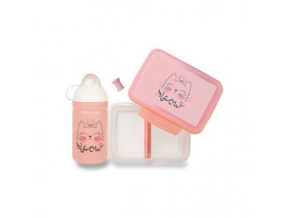 Set Zdravá lahev 0,5 l a Zdravá sváča – Mňau