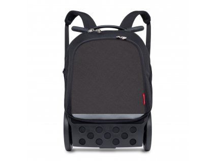 Školní a cestovní batoh na kolečkách Nikidom Roller UP Black (19 l)