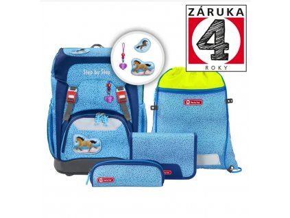 Školní batoh pro prvňáčky – 5dílný set, Step by Step GRADE Wild Horse