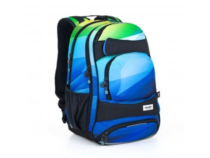 Studentský batoh Topgal YUMI 22037 – modrozelený se skateboard pásy