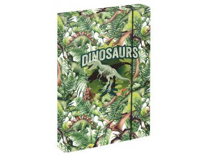 Desky na školní sešity A4 Jumbo Dinosaur – velké pevné desky s T-Rexem