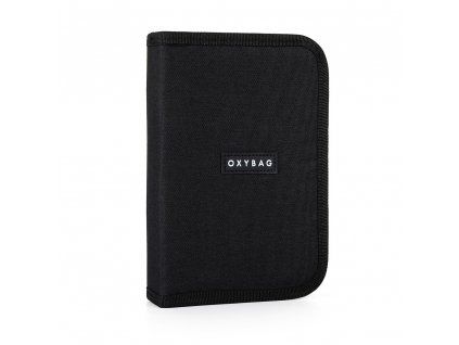 Oxybag školní penál Unicolor Black – jednopatrový, prázdný