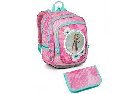 Lehoučký batoh Topgal s princeznami ENDY 23005 SET SMALL