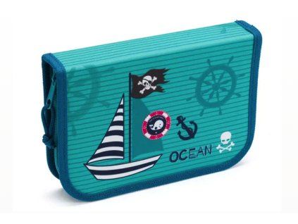 Školní penál Stil Ocean Pirate jednopatrový