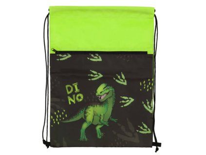 Sáček na přezůvky Stil Dino Roar – s kapsou a šňůrkami