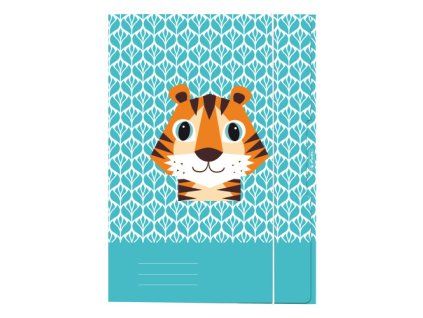 Desky s gumičkou A3 Tygr (Cute Animals)