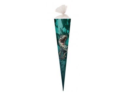Kornout do školy 70 cm – dinosaurus (kulatý, uzávěr tyl)