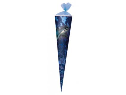 Kornout do školy 70 cm – žralok (kulatý, uzávěr tyl)