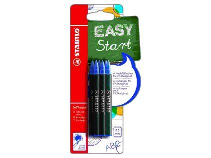 STABILO EASYoriginal náplně 0,5 mm (balení 6 ks), modré inkousty