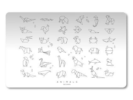 Podložka na stůl PP 60x45cm Origami animals