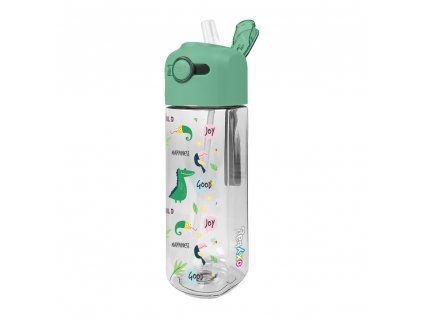 Láhev s brčkem OXY SMiLE 450 ml Dino