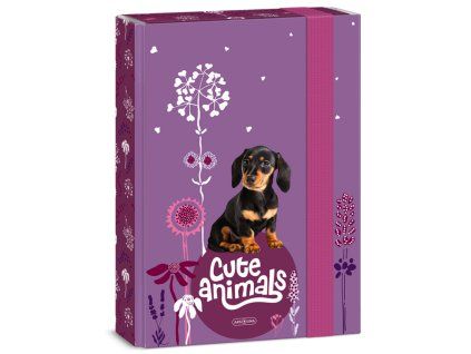 Ars Una box na sešity A5 – Cute Animals – štěně | Roztomilá ochrana sešitů