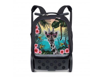 Školní a cestovní batoh na kolečkách Nikidom Roller UP Safari (19 l), Černý