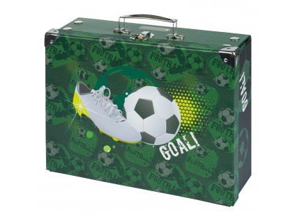 Baagl skládací školní kufřík Fotbal s kováním