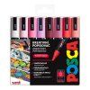 POSCA sada popisovačů PC-5M LOVE – 8 ks, střední hrot 1,8–2,5 mm