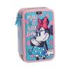 Třípatrový školní penál Minnie Mouse Make it Rainbows – naplněný pro holky