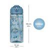 Láhev na pití s brčkem 500 ml Baagl – Dino 4