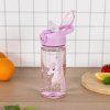 Láhev na pití s brčkem 500 ml Baagl – Rainbow Unicorn 8