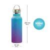 Termoláhev Baagl Gradient modro-fialová s bambusovým víčkem – 500 ml 4