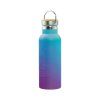 Termoláhev Baagl Gradient modro-fialová s bambusovým víčkem – 500 ml