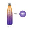 Termoláhev Baagl Gradient žluto-fialová s kovovým víčkem – 500 ml 1