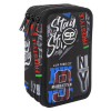 Třípatrový školní penál CoolPack Jumper Big City – vybavený