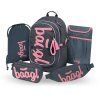Školní set Baagl Core Logo růžový III – 5dílný set pro holky od 3. třídy