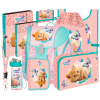 Školní aktovka ve velkém setu Oxybag Premium Light Kočka Little Kitty (10 ks)