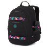 Studentský batoh Topgal VIKI 26035 černý s tropickými popruhy 7