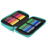 Školní penál 2 zipy CoolPack Jumper Tropic vybavený 1