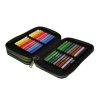 Školní penál 2 zipy CoolPack Jumper Gradient Grass vybavený 2