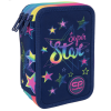 Školní třípatrový penál CoolPack Jumper Stars – vybavený