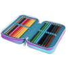 Školní třípatrový penál CoolPack Jumper Seafish – vybavený 2