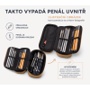 Školní penál Walker Dark Olive s organizérem