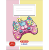 Sešit A5 linkovaný 524 Herlitz Gamepad Cat – 20 listů