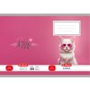 Sešit A5 linkovaný 513 Herlitz Kočka Pink Glasses – 10 listů 1