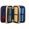 Školní penál Ergobag Maxi Pencil Case FlowBear World s výbavou 1