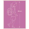 Školní batoh Baagl Skate Kuromi Grey 25 l 11