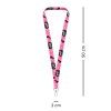 privesek na klice dlouhy lanyard ruzovy 1 9