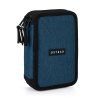 Třípatrový školní penál Oxybag Unicolor Blue – prázdný, modrý