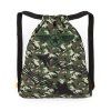 Školní sáček na přezůvky a tělocvik Bagmaster PRIM 23 C – khaki se stíhačkami