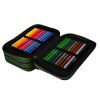 Vybavený školní penál Jumper Gradient Grass – 3 zipy, 3 patra, kompletní výbava3
